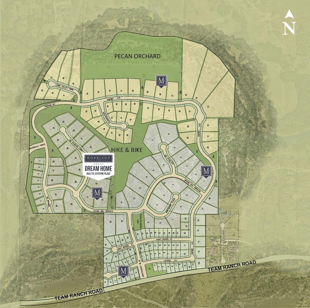 Morrison Montrachet map of available properties